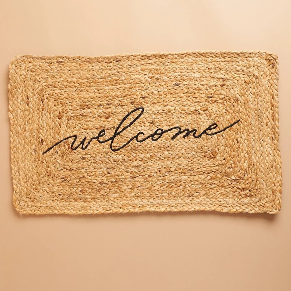 Accompany Jute Welcome Mat Brand New MSRP $38